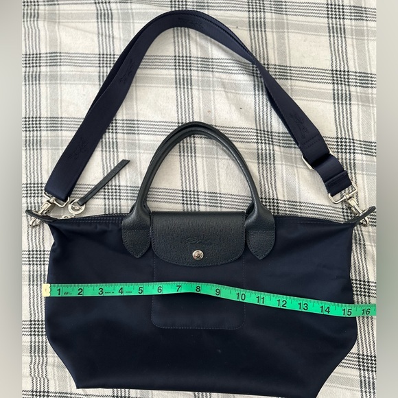 LONGCHAMP Le Pliage Neo S Top Handle Bag - Navy (USED) - Picture 10 of 12
